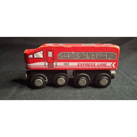 Maison Joseph Battat Wooden Train Engine and Car Brio Thomas Track Campatible - Picture 3 of 13